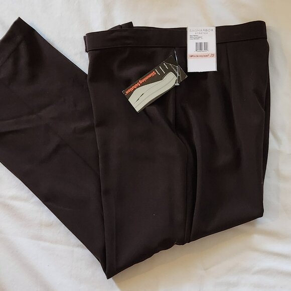 Sag Harbor Pants - Sag Harbor dress pants sz 10P brown short length NWT